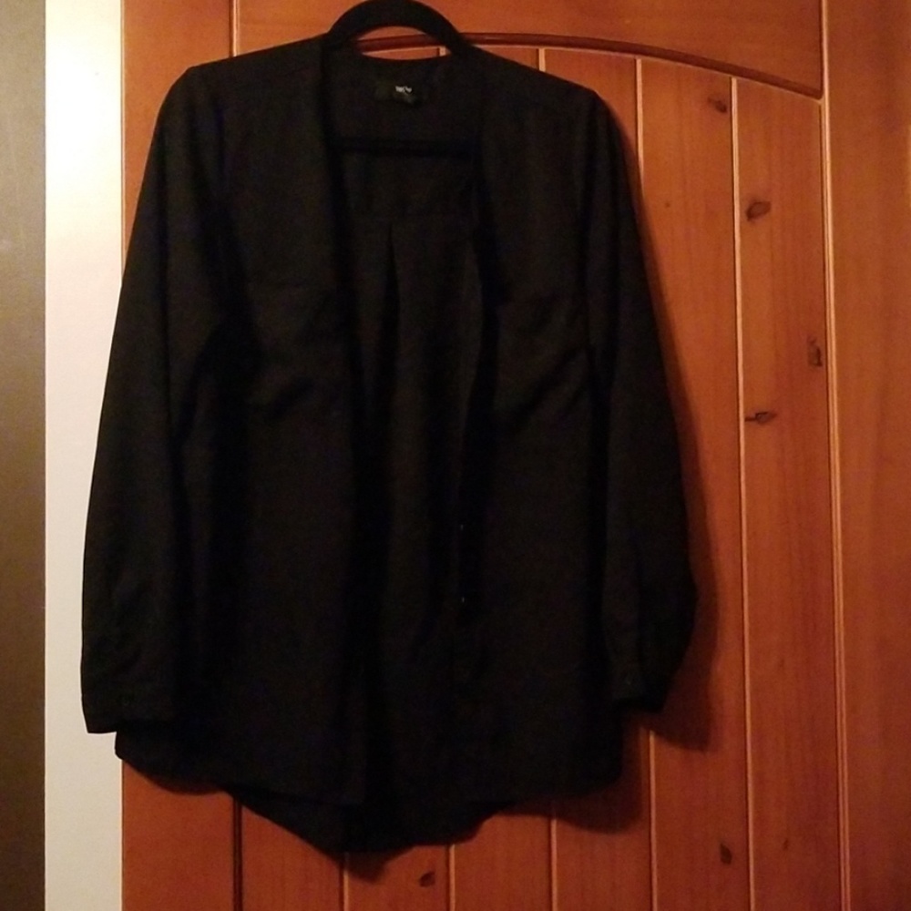 Black button down